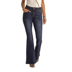 Rock & Roll Denim Juniors High Rise Flare Jeans WHN3532