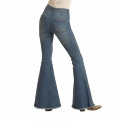 Rock & Roll Denim Ladies Medium Wash Bargain Bell Bottoms WPB1658 -Rock & Roll WPB1658 AB