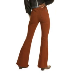 Rock & Roll Denim Ladies Bargain Bell Pecan Brown Flare Jeans WPH1709 -Rock & Roll WPH1709 B