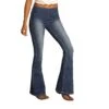 Rock & Roll Denim Ladies High Rise Pull On Bell Bottom Jeans WPH9754 -Rock & Roll WPH9754Z