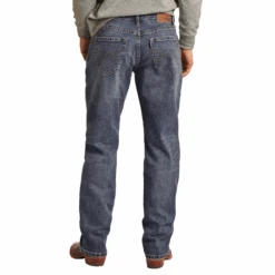Rock & Roll Hooey Men's Double Barrel Stackable Bootcut Jeans HYMDTBR0KZ