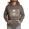 Rock & Roll Denim® Men's Dale Brisby Charcoal Graphic Hoodie RRMT94R0J6 -Rock & Roll r0j6