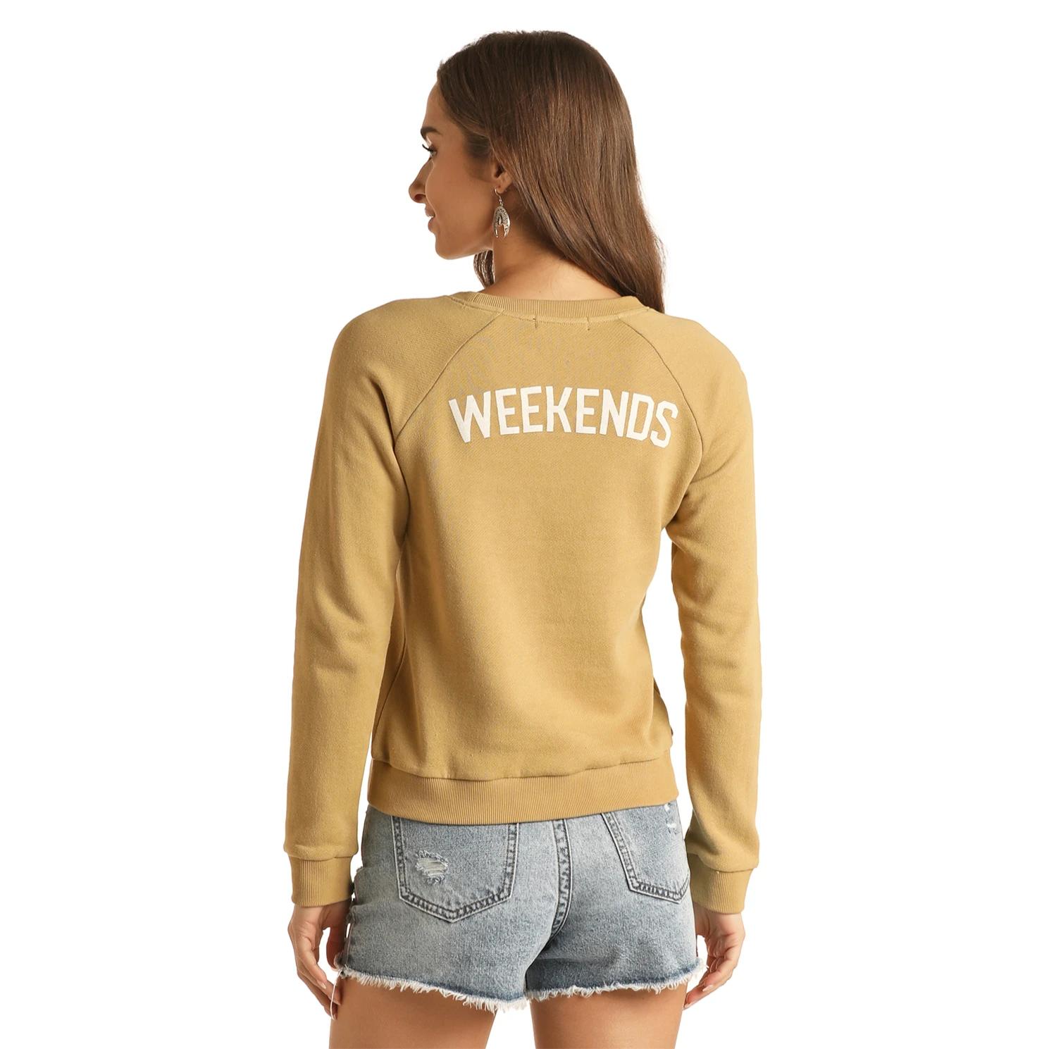 Rock & Roll Cowgirl Girl's Raglan Graphic Long Sleeve Pullover 48T3237 4 Rock & Roll Cowgirl Girl's Raglan Graphic Long Sleeve Pullover 48T3237 - Image 2